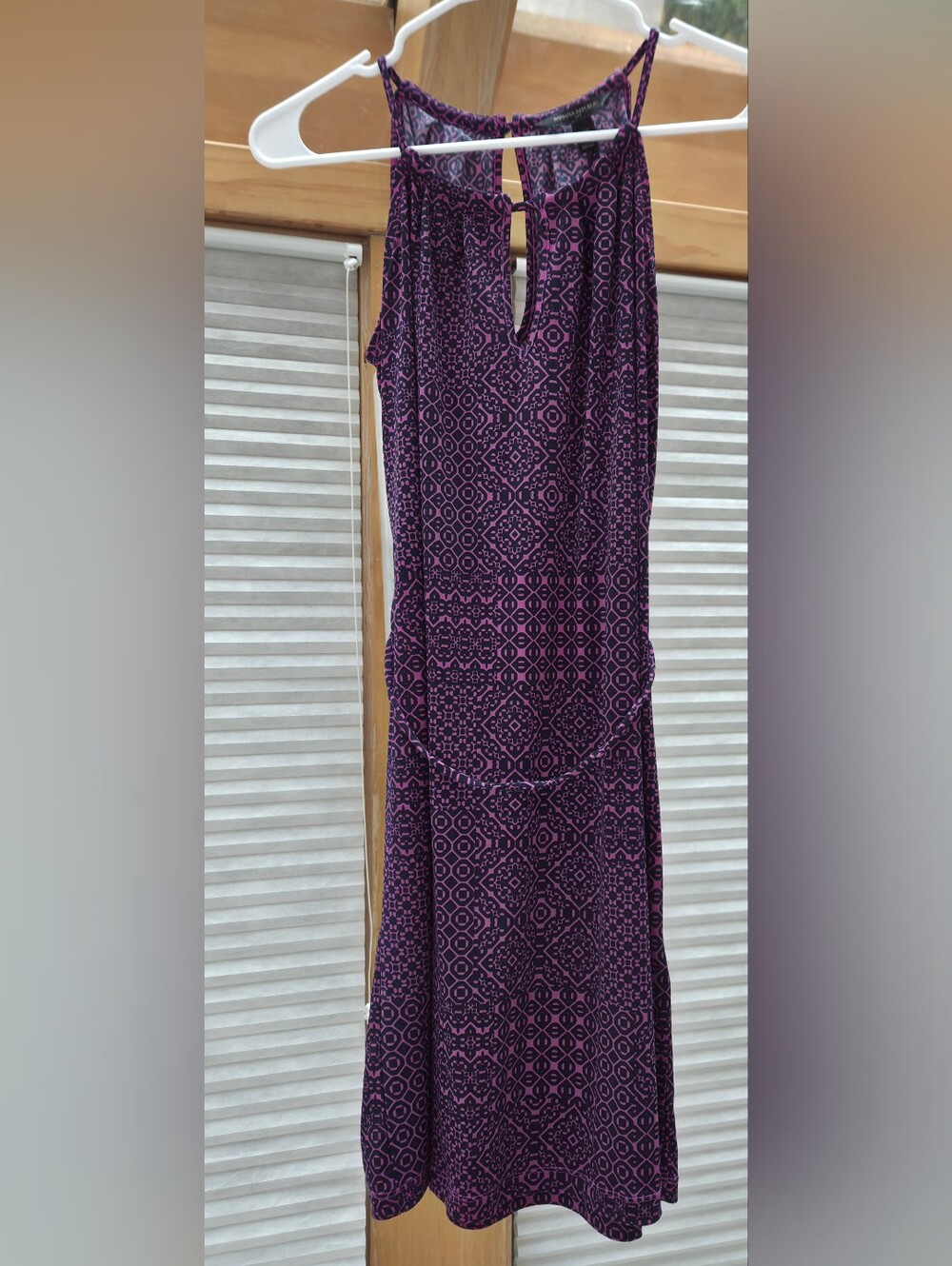 Banana Republic Purple Patterned Dress